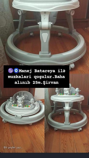 uşaqlar ucun metal konstruktor: Uşaq gəzdirici maneji – batareya ilə işləyən musiqi funksiyalı — 1