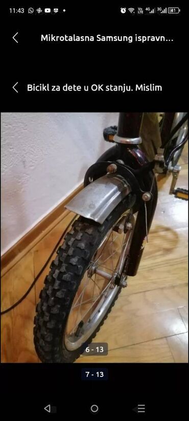 Trotineti, skejtbordovi i hoverbordovi: Bicikl za dete ispravan . mozda do 5 -6 g
Mirjevo — 2