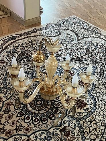 Çılçıraq, 8 lampa, Şüşə