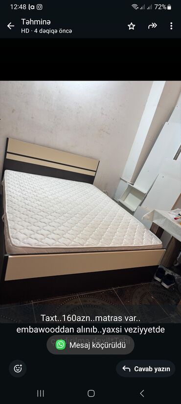 мебель эмбавуд в баку каталог: Taxt. 160azn. matras var. embawooddan alınıb. yaxsi veziyyetde