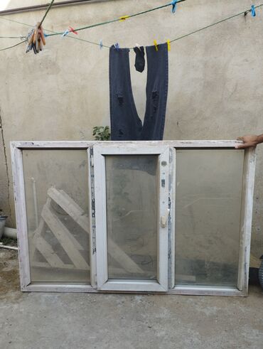 plastik qapi pencere kreditle: Трехстворчатое Пластиковое окно Б/у, Платная установка
