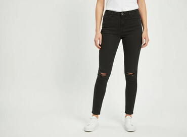 damskie jeansy rurki: Denim Co, Jeansy damskie, rozmiar M