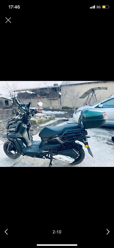 мото мини: Скутер Tank (городской/адвентур-стиль) - Кузов: массивный пластик — 3