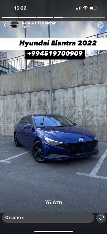 Nəqliyyat vasitəsinin icarəsi: Günlük, Hyundai, Depozitlə, Depozitsiz — 8