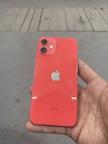 roboclean pro цена бишкек: IPhone 12 mini, Колдонулган, 64 ГБ, Кызыл, Коргоочу айнек, Каптама, Кабель, 83 %