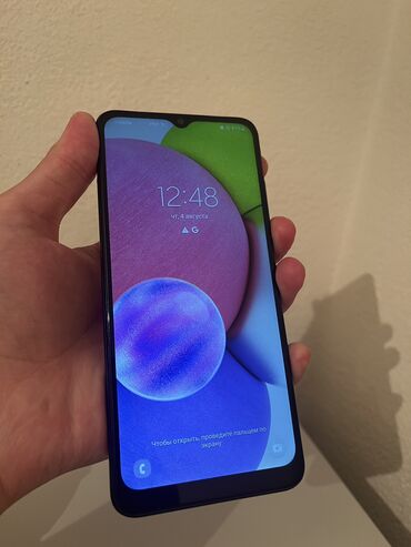 где можно продать бу телефон: Samsung Galaxy A03s, Б/у, 32 ГБ, цвет - Черный, 2 SIM