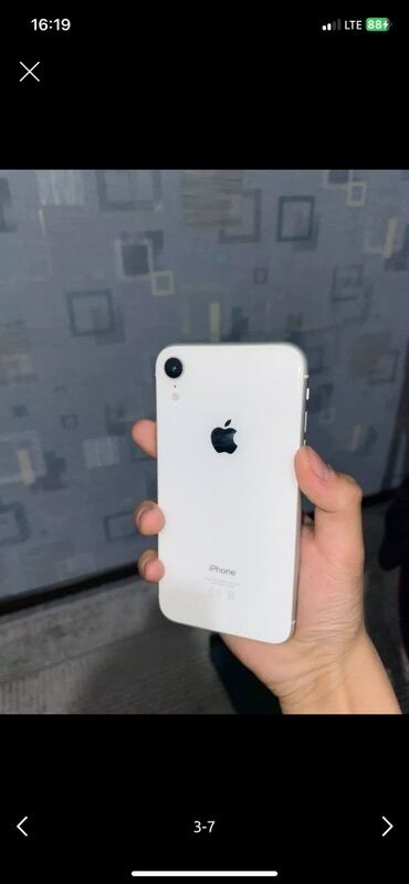 телефоны 2000 сом: IPhone Xr, Б/у, 128 ГБ, Белый, 76 %
