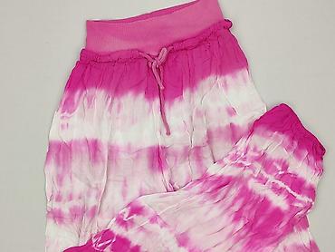 aladynki: Spodnie damskie typu harem/boho, tie-dye różowo-białe - Fason: luźne — 1