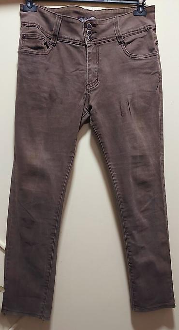 Ženske pantalone - Model: uske, visokog struka - Kopčanje: četiri