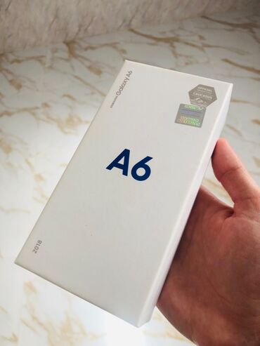 a6 ekranı: Samsung Galaxy A6, 32 GB, rəng - Göy, Barmaq izi, İki sim kartlı, Face ID