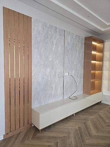 tv divar dizayn: Müasir divar TV modulu və dekor panel sistemi - Dizayn — 1