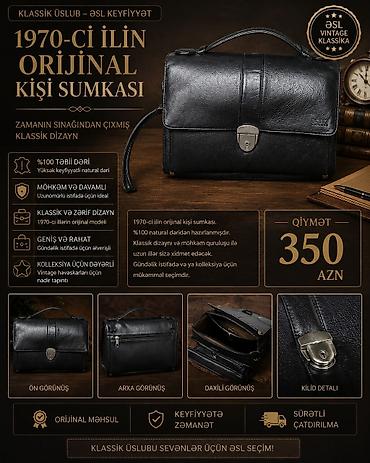 louis vuitton çanta: 1970-ci ilin orijinal kişi çantası – klassik üslub, əsl keyfiyyət - — 1