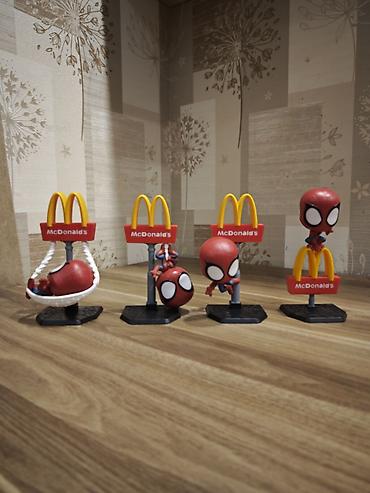 any unboxing giris: Məhsul: McDonald’s x Spider‑Man kolleksiya fiqurları (4 ədəd set) — 7