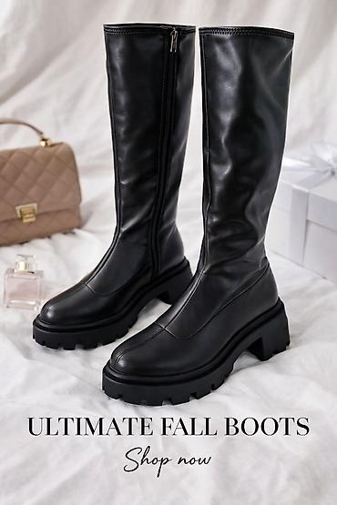 boot: Сапоги, 40, Zara, Новый, цвет - Черный, Платная доставка, Самовывоз — 1