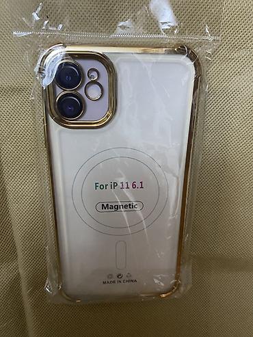 iphone 111: Magnetic kənarlı şəffaf telefon örtüyü – iPhone 11 (6.1") üçün - — 3