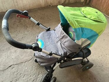Коляски: Коляска, цвет - Серебристый, Б/у — 6