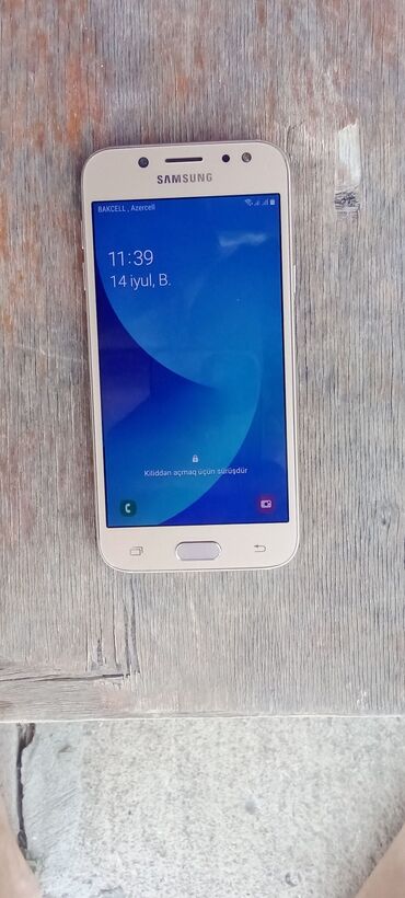 telefon batareyalari qiymeti: Samsung Galaxy J5, 16 GB, rəng - Qızılı, Sensor, Barmaq izi