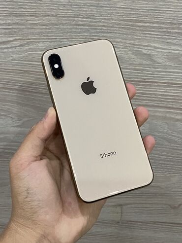 Apple iPhone: IPhone Xs, Б/у, 256 ГБ, Золотой, Чехол, 77 %