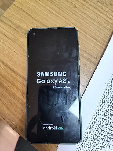 Mobil telefonlar: Samsung Galaxy A21S, 64 GB, rəng - Qara, Barmaq izi — 6