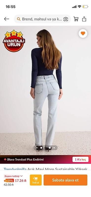 cins kurtqa: Cinslər, Trendyolmilla, XS, rəng - Mavi — 1