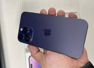 iphone 14 pro max бесплатно: IPhone 14 Pro Max, Б/у, 256 ГБ, Deep Purple, Защитное стекло, Чехол, Кабель, 89 %