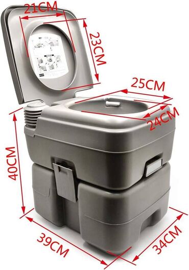 WC šolje i lavaboi: Prenosivi hemijski toalet – kompaktnog dizajna, idealan za kampovanje — 1