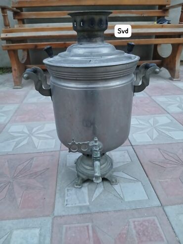 Samovarlar: İşlənmiş Od Samovar, 7 l, Ünvandan götürmə