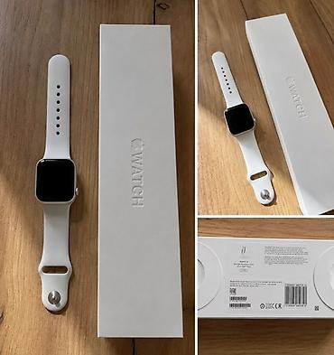Apple Watch Series 1, 42 mm - Rəng: Gümüşü alüminium korpus, ağ Sport