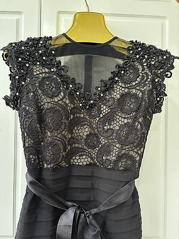 Ziyafət donları: Qırmızı ziyafət/libas - Zərif tünd qırmızı rəngdə uzun ziyafət/libas — 8