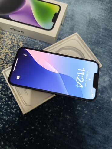 айфон 500: IPhone 14, 128 ГБ, Кара, Коргоочу айнек, Каптама, Куту, 99 %