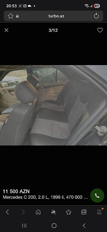 Mercedes-Benz: Mercedes-Benz C 200: 2 l | 1999 il Sedan — 3