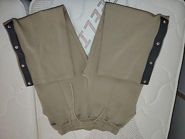 alex athletics: Jordan trenerka pantalone – bež/maslinasta nijansa *dužina 102cm — 2