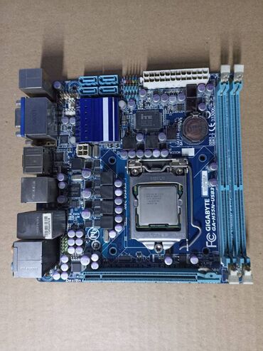 материнские платы socket fm1: Материнская плата, Б/у, Gigabyte, LGA1156, Micro-ATX, Для ПК