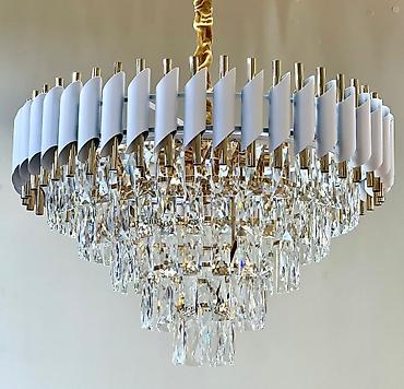 lüstr: Çılçıraq, 10 və daha çox lampa, Xrustal — 4