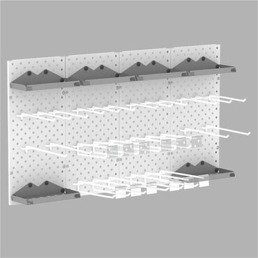 химчистка белья: Панель перфорированная, настенная, для магазина и склада