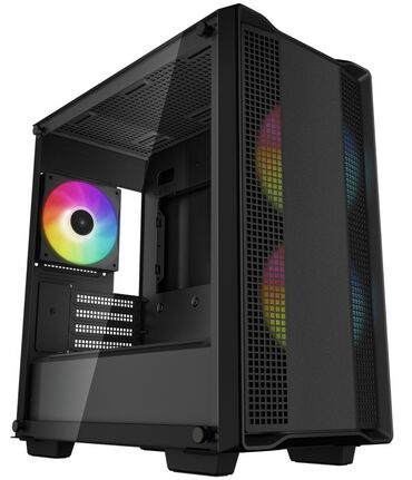 пк держатель: ПК корпусу, Micro-ATX, түсү - Кара