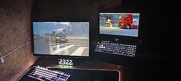 Masaüstü dəstlər: Asus tuf gaming 180hz 2k 24inch,Monitor standı 360° masaya — 2