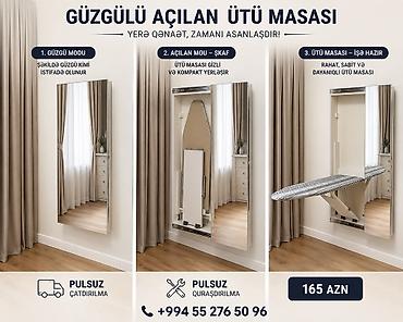 ucuz utu: Yeni Güzgülü Ütü Masası – Yüksək Keyfiyyət! Keyfiyyətli materialdan — 1