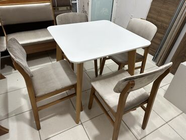 Masa və oturacaq dəstləri: Mətbəx üçün, Açılmayan, Kvadrat masa, 4 stul — 13