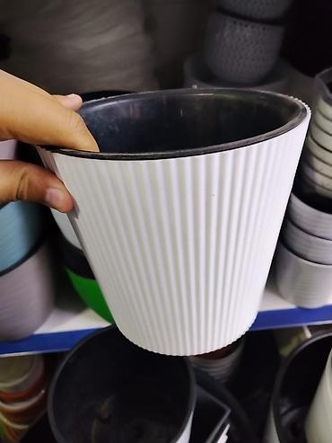 plant: Горшок для комнатных растений, пластиковый. - Форма: округлая, с — 1
