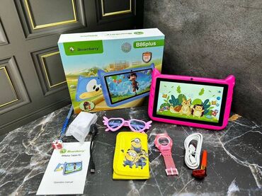 развивающая игрушка зебра: Детский планшет Smartbarry B86plus - Яркий корпус с «ушками», сменные