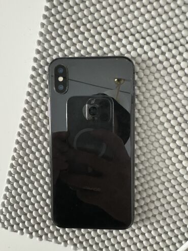 IPhone X, Б/у, 64 ГБ, Черный, 100 %