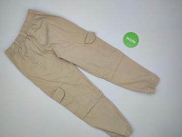 cargo jeans: Pozostałe spodnie dziecięce 13 lat, stan - Bardzo dobry, wzór - Jednolity kolor, kolor - Beżowy — 3