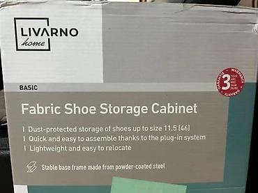 Ormari: Uspravni ormar za obuću sa platnenim prekrivačem - Dimenzije — 9