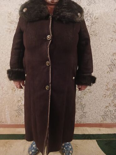 палто: Пальто 8XL (EU 56), цвет - Коричневый