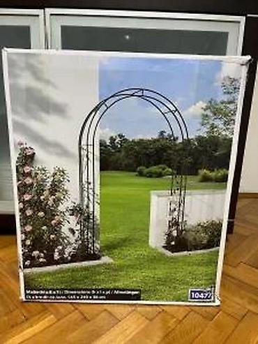 Baštenska dekoracija: Ukrasni luk/lučna pergola za venčanja i događaje + vrtna klupa - — 12