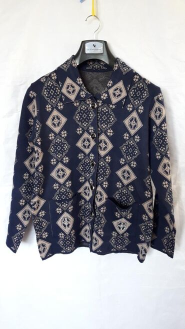 жакет: Женский свитер XL (EU 42), цвет - Синий