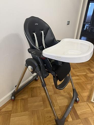 me: Стульчик для кормления, Б/у, Peg perego, Пластик, Трансформер, цвет - Черный, Самовывоз — 4