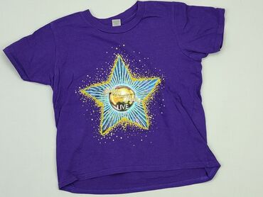 fioletowa koszulka: Koszulka, 4-5 lat, 104-110 cm, stan - Bardzo dobry