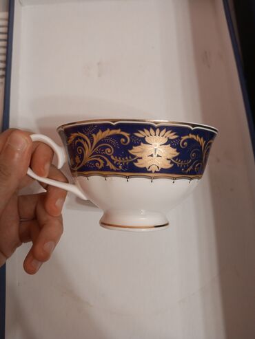 Fincanlar: Fincanlar, rəng - Göy, 6 ədədli dəst — 8